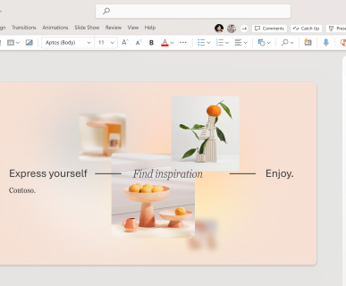 Microsoft 365 Copilot dans PowerPoint