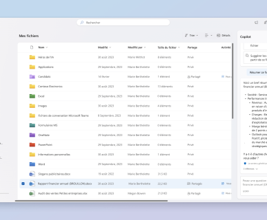 Microsoft 365 Copilot dans OneDrive